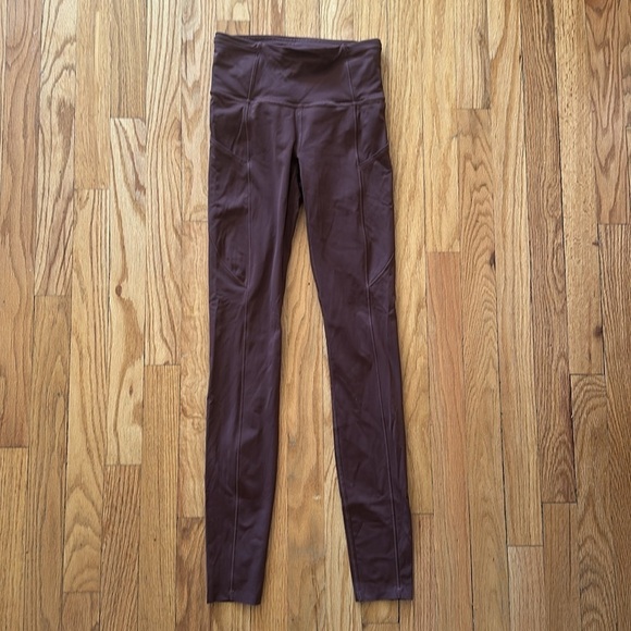 Lululemon 2 Fast + Free High-Rise 28" Non-Reflective Brushed Nulux Brown Earth - Picture 6 of 15